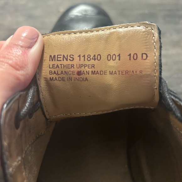 Van Heusen George Men’s Black Oxford Dress Shoes Size 10 - Picture 6 of 7